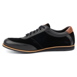 Olivier Scarpe da uomo in pelle 7007KB nere nero 1