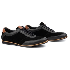 Olivier Scarpe da uomo in pelle 7007KB nere nero 2