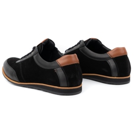 Olivier Scarpe da uomo in pelle 7007KB nere nero 4