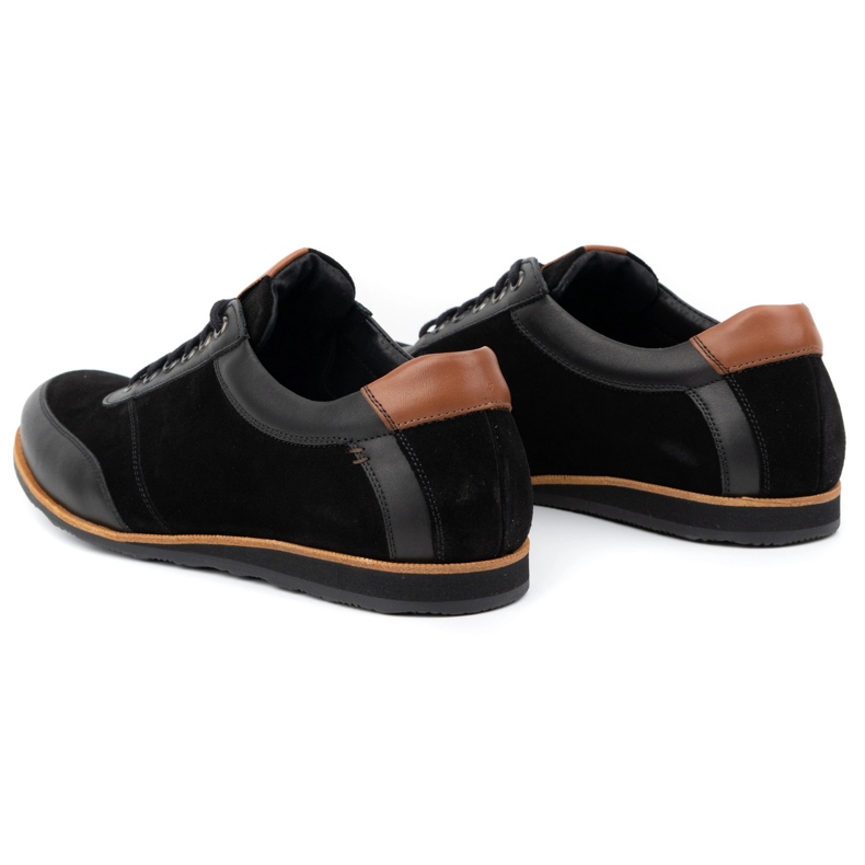 Olivier Scarpe da uomo in pelle 7007KB nere nero 4