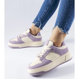 Sneakers viola sulla piattaforma Crim 1