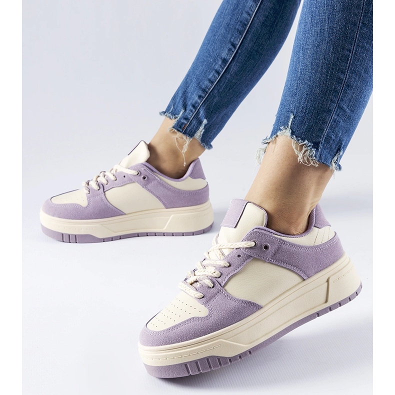 Sneakers viola sulla piattaforma Crim 1