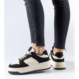 Sneakers nere sulla piattaforma Crim nero 1