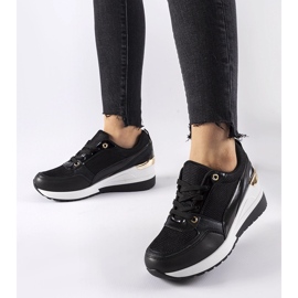 Sneakers con zeppa Gauvin nere nero 1