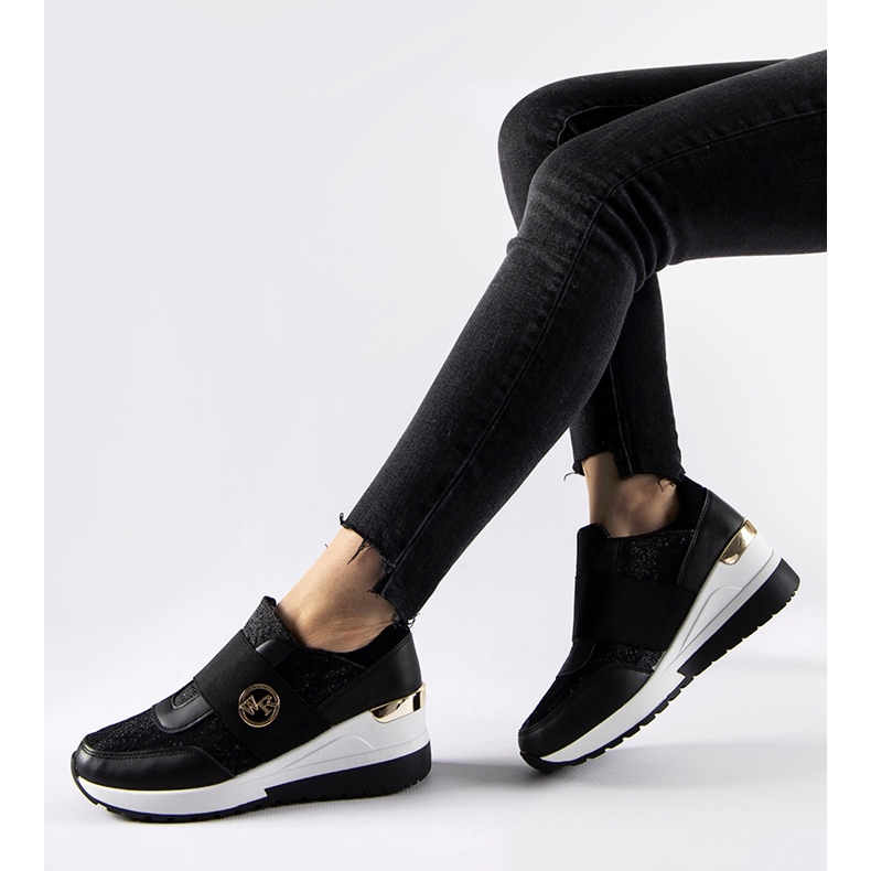 Sneakers con zeppa slip-on Salida nere nero 1
