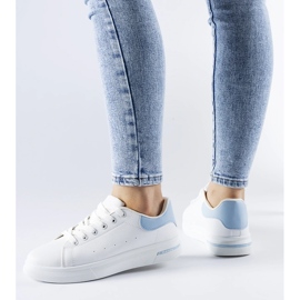 Scarpe da ginnastica Leland bianche e blu bianco 1