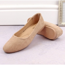 Ballerine da donna in camoscio beige eVento 9BL02-1031 1