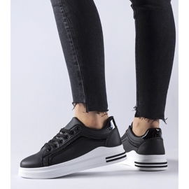 Scarpe da ginnastica nere con plateau Mayfield nero 1