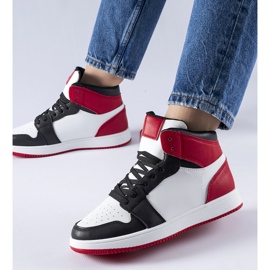 Sneakers alte Eulalie nere e rosse nero 1