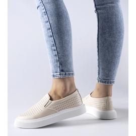 Sneakers Fulda traforate beige 1