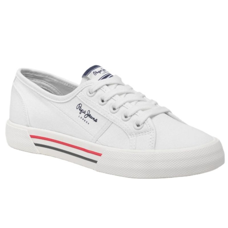 Scarpe Pepe Jeans Brady Basic W PLS31287 bianca 1