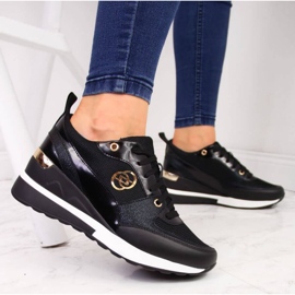 EVento W EVE274A scarpe con zeppa, nere nero 2
