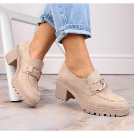 Scarpe Vinceza W JAN177D in camoscio, beige 2