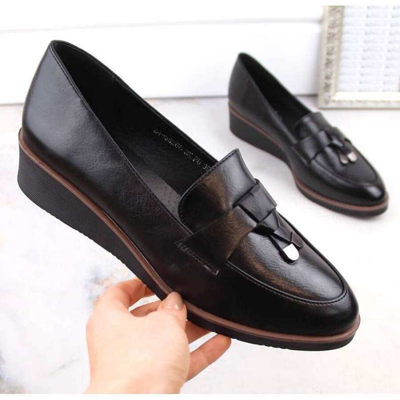 Scarpe con zeppa Vinceza W JAN263A, nere nero 1