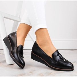 Scarpe con zeppa Vinceza W JAN263A, nere nero 2