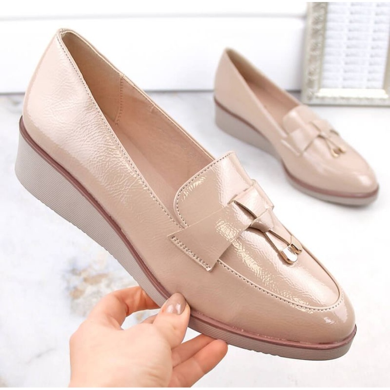 Scarpe con zeppa Vinceza W JAN263B, beige 1