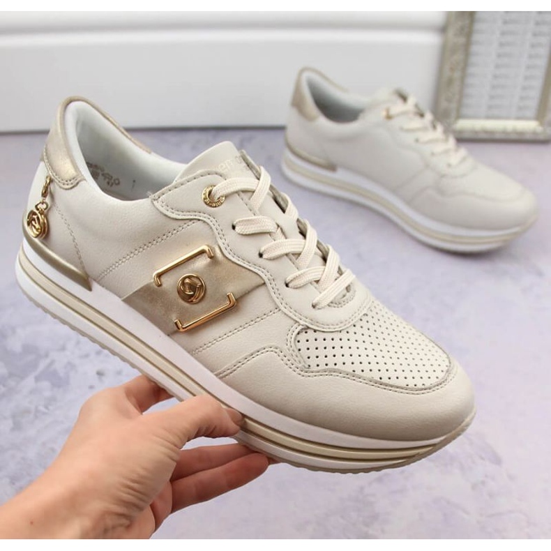 Rieker Scarpe Remonte W RKR643 in pelle beige 1