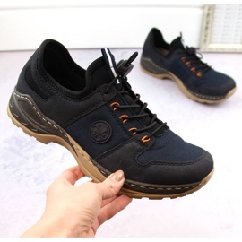 Comode scarpe Rieker W RKR644, blu navy 1