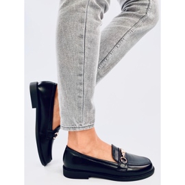 Mocassini Gracess neri con orsetto nero 2