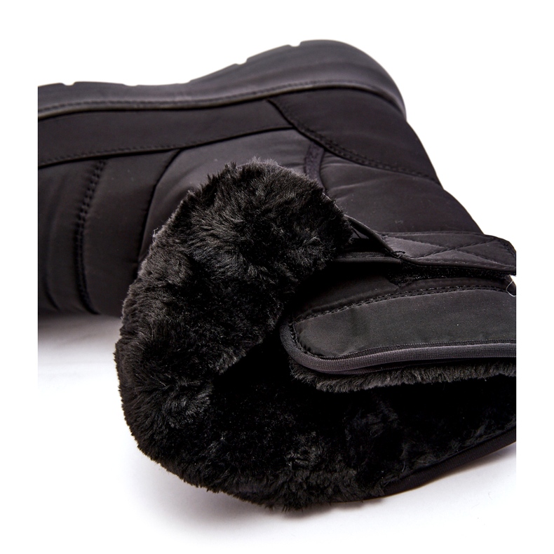 J. Star Stivali da neve isolati con velcro da donna neri Jawora nero 2