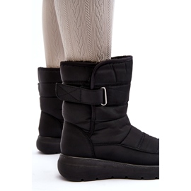 J. Star Stivali da neve isolati con velcro da donna neri Jawora nero 3