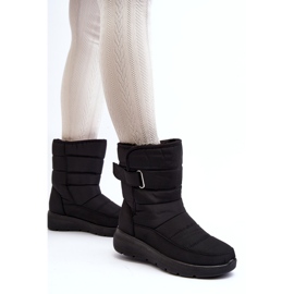 J. Star Stivali da neve isolati con velcro da donna neri Jawora nero 1