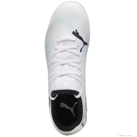 Scarpe da calcio Puma Future 7 Play FG/AG Jr 107734 01 bianca 1