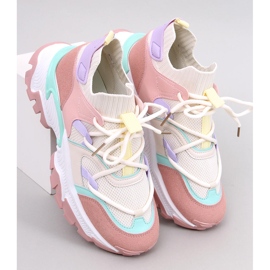 Sneaker con zeppa colorate di Beals Pink rosa 1