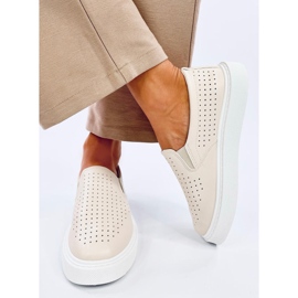 Towns Sneakers slip-on beige traforate 1