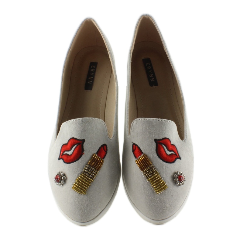 Ballerine lordsy con toppe 333-18 grigie grigio 1