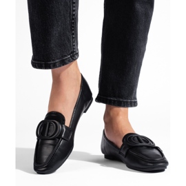 Eleganti mocassini Shelovet neri da donna nero 1