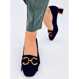 Weinn Décolleté con tacco in rame nero 1