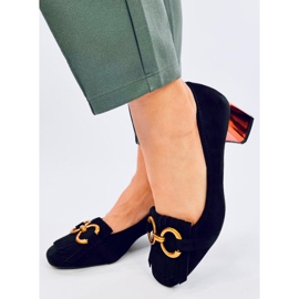 Weinn Décolleté con tacco in rame nero 2