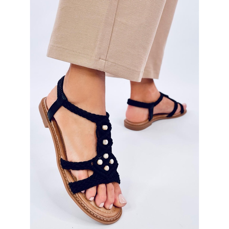 Ashes Sandali con stringhe boho neri nero 2