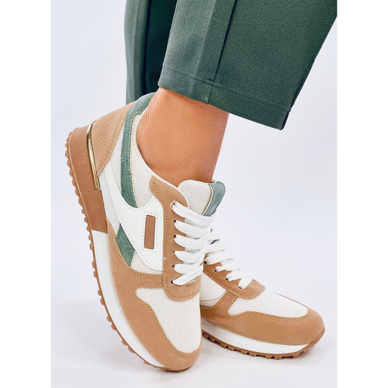 Sneakers Agassi Beiggreen da donna bianca 2