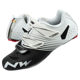 Scarpe da ciclismo Northwave Torpedo 3S 80141004 51 bianche e nere bianco 1