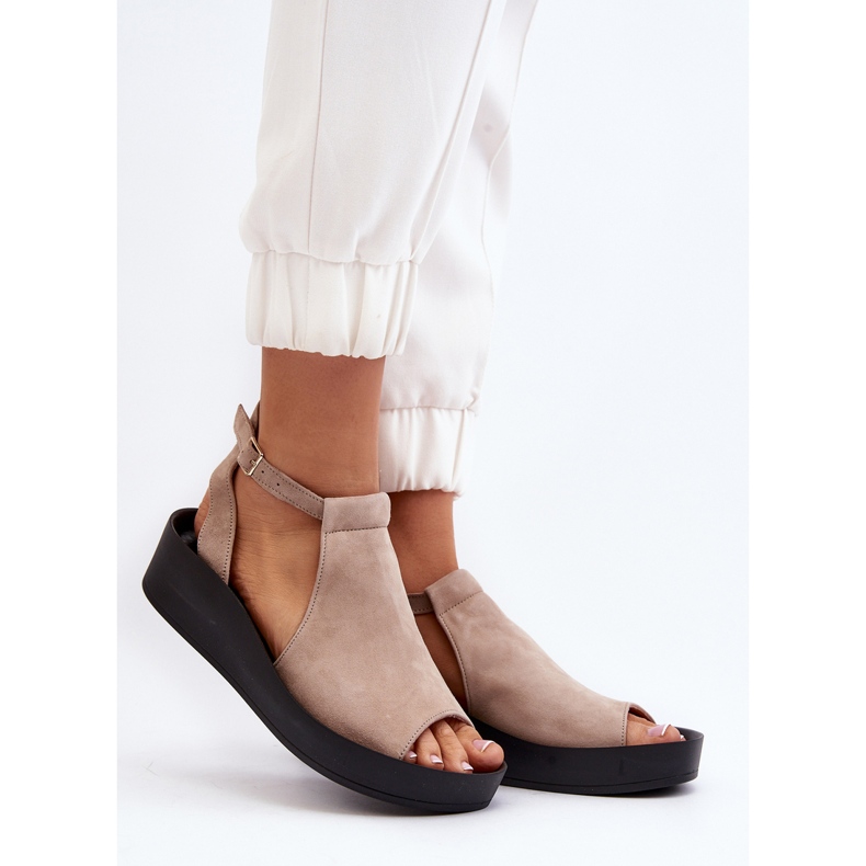 Zazoo 2914 Sandali da Donna Camoscio Beige 2