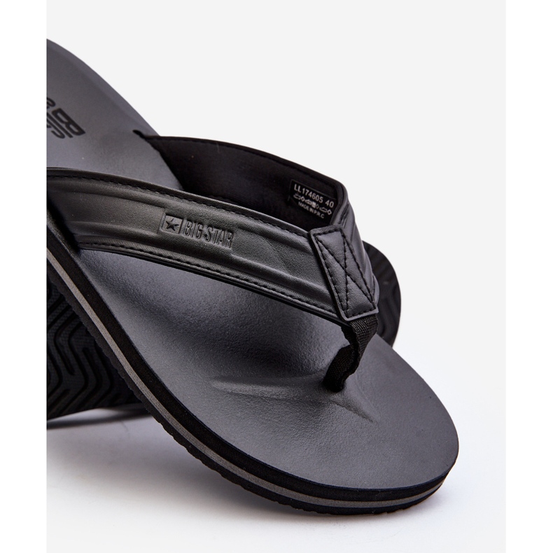 Infradito da uomo Big Star LL174605 Nero 2