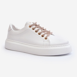 Scarpe Sportive da Donna in Pelle CheBello 4362 Bianco bianca 2