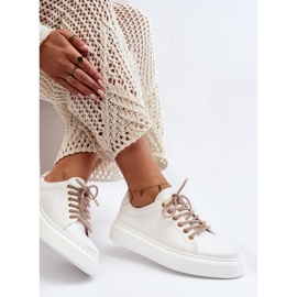 Scarpe Sportive da Donna in Pelle CheBello 4362 Bianco bianca 1