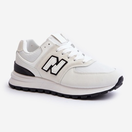Scarpe Sneakers Sportive da Donna Bianche Alettesa bianca 2