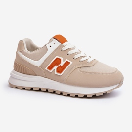 Scarpe sportive sneakers da donna Lifari beige 2