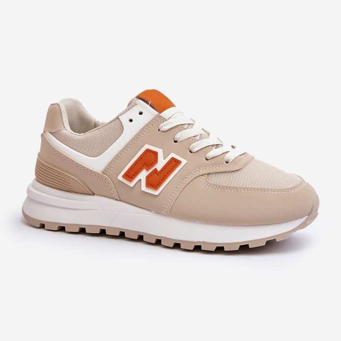 Scarpe sportive sneakers da donna Lifari beige 2