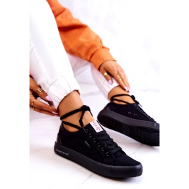 Sneakers Donna Tie Cross Jeans JJ2R4039C Nero 4