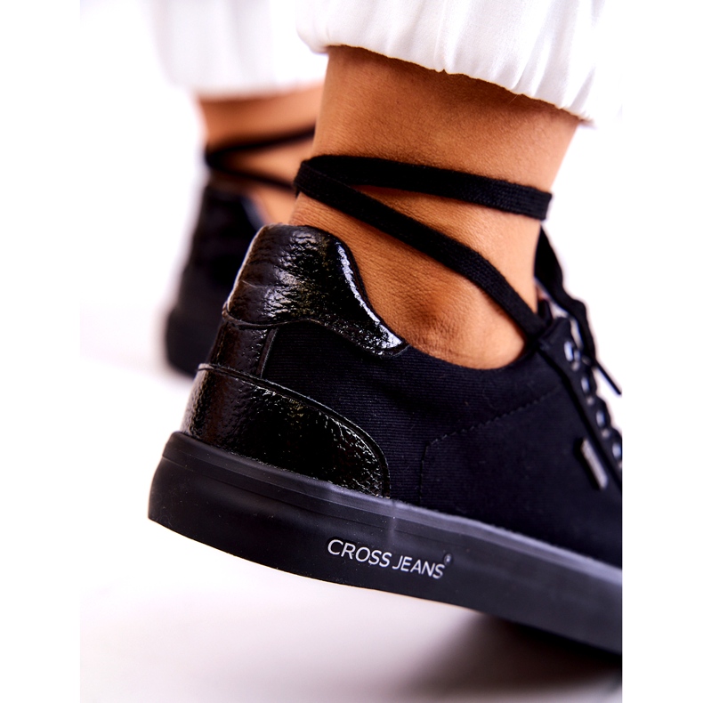 Sneakers Donna Tie Cross Jeans JJ2R4039C Nero 2