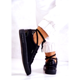 Sneakers Donna Tie Cross Jeans JJ2R4039C Nero 3