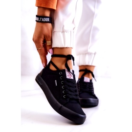 Sneakers Donna Tie Cross Jeans JJ2R4039C Nero 1