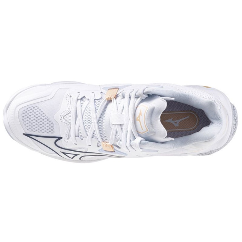 Scarpe da pallavolo Mizuno Wave Lightning Z8 Mid W V1GC240535 bianca 1