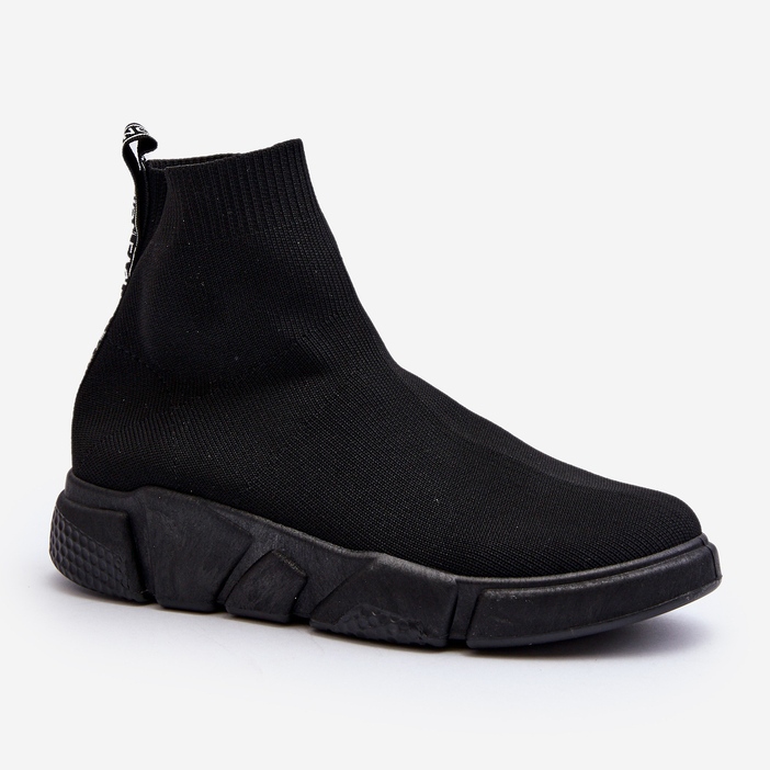 Scarpe Sportive da Donna con Calzino Zirila Nero 1