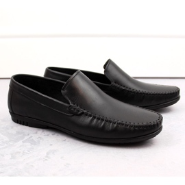 Scarpe da uomo in pelle, mocassini neri, T.Sokolski W1401-1 nero 1